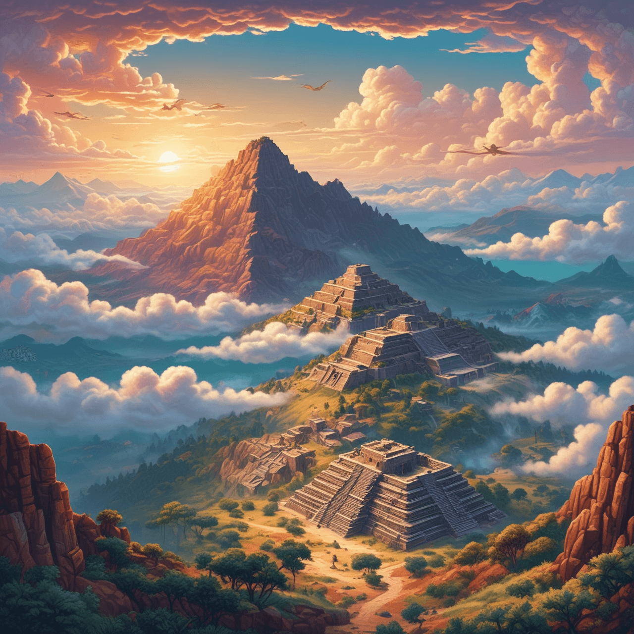 Azteken-Wolkenbrücke game banner