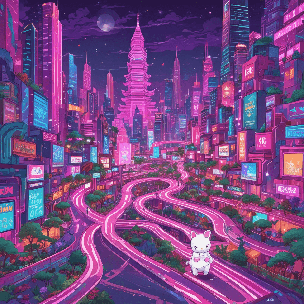 Neon ASEAN Adventure game banner