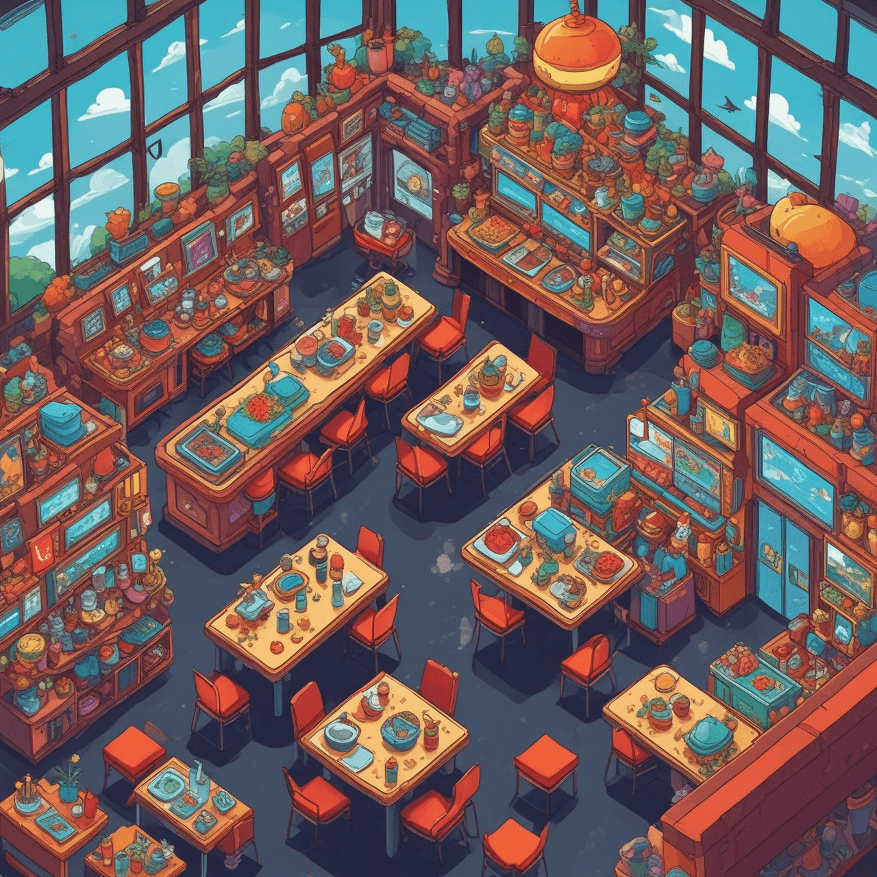 مطعم Cloud Bridge game banner