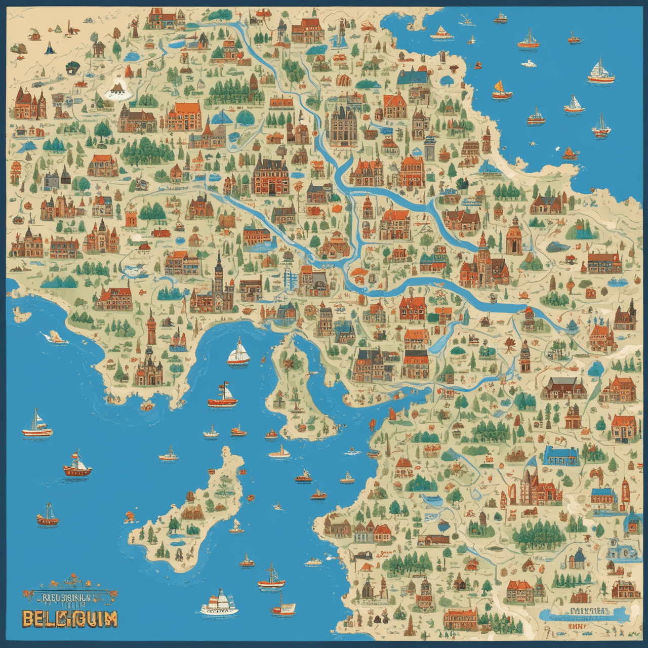 België Kaart Quiz game banner