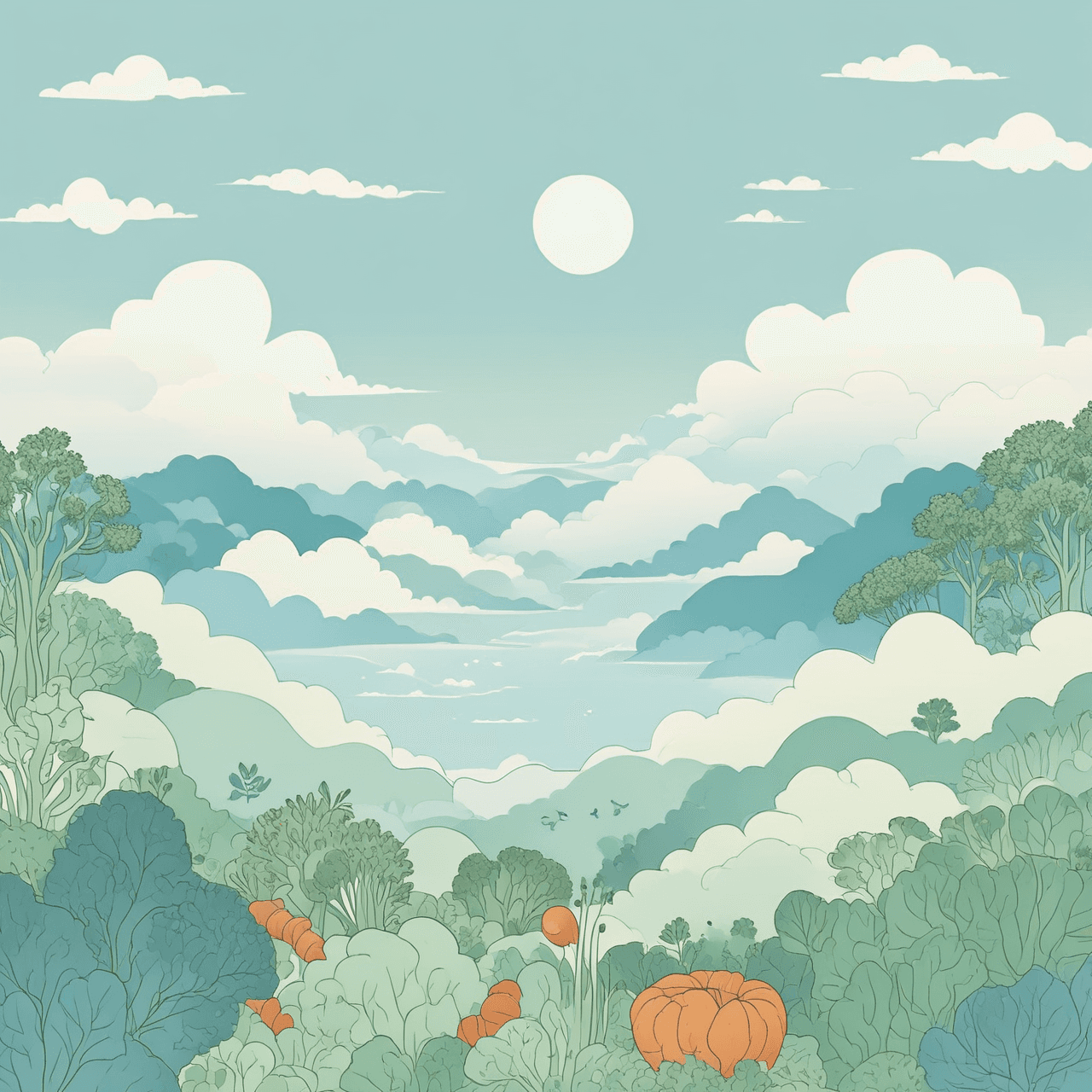 Vegetable Cloud Bridge game banner