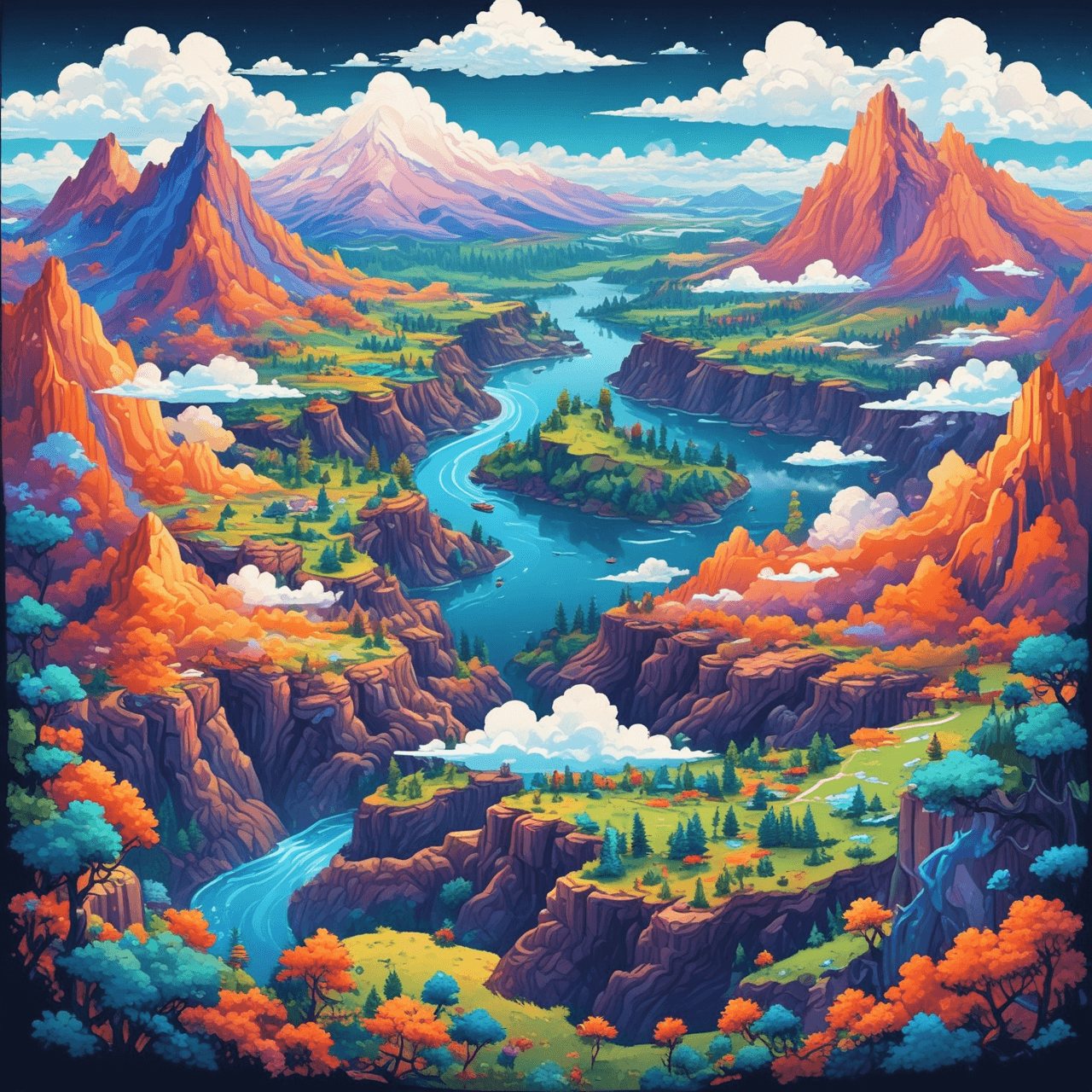 Geography Cloud Hop game banner