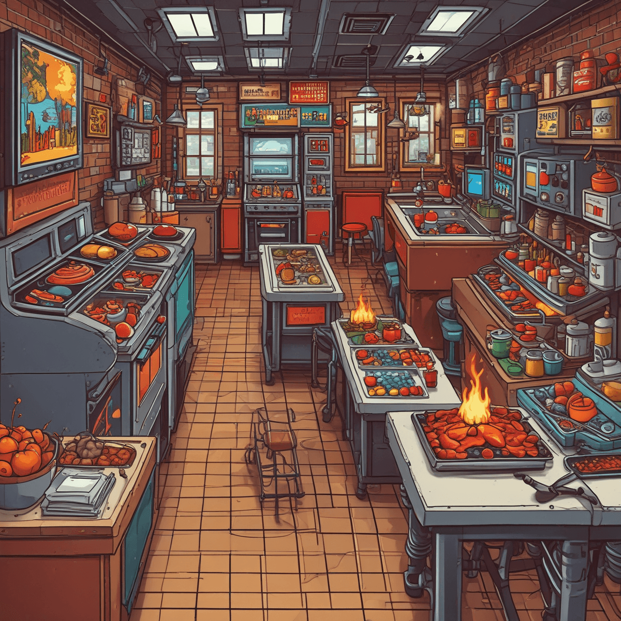 Küchen-Quiz-Lauf game banner