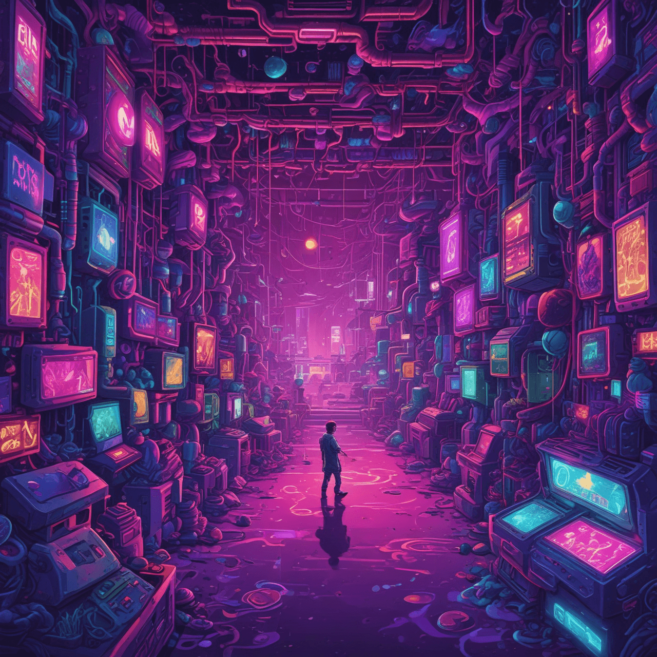 Neon Bio-Runner game banner