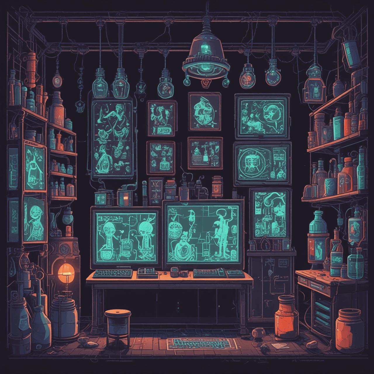 Spooky System Scramble game banner