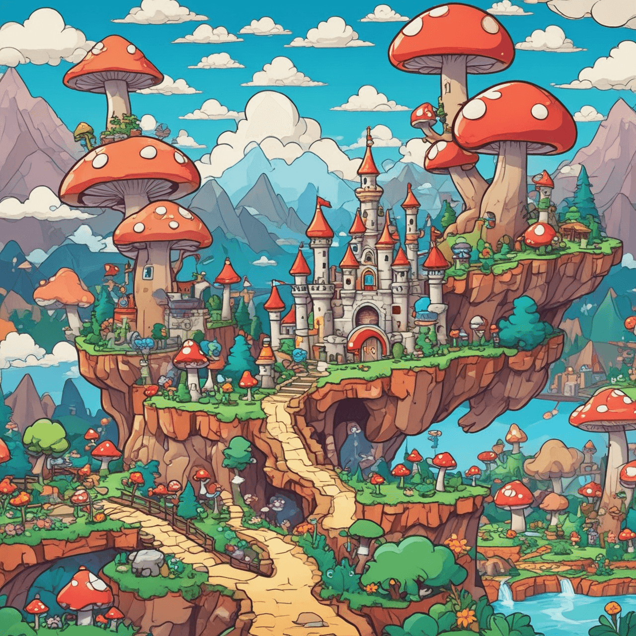 Paper Mario Quiz Adventure game banner