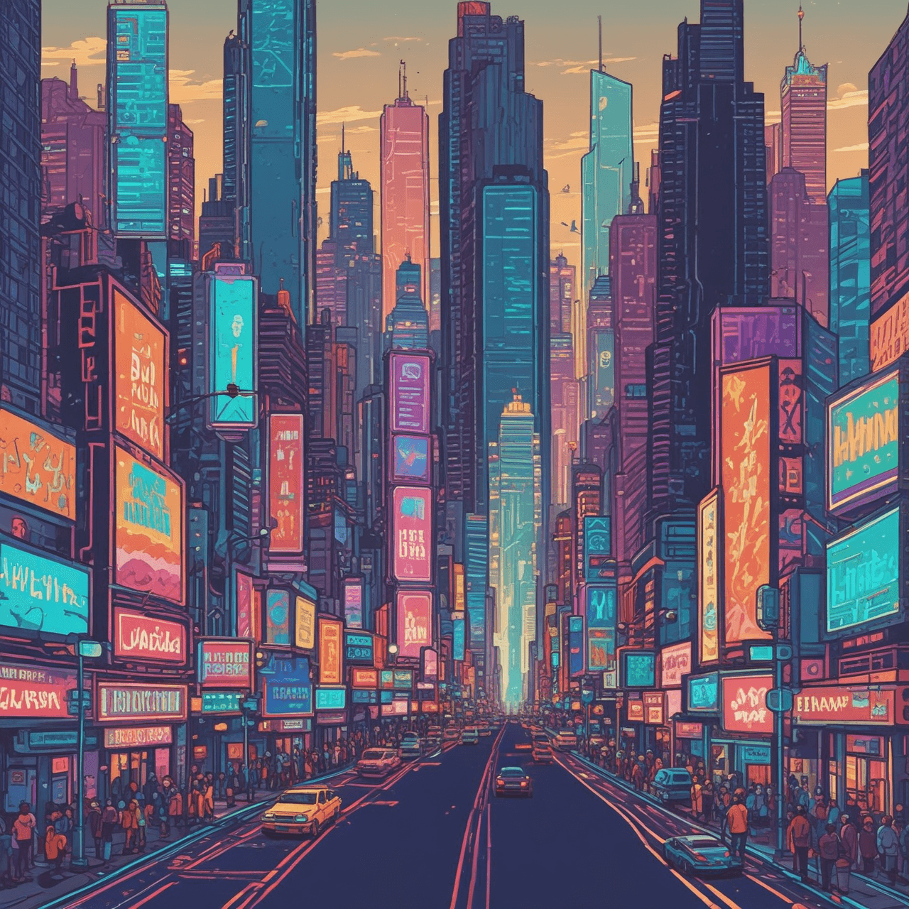 Text Feature City Run game banner