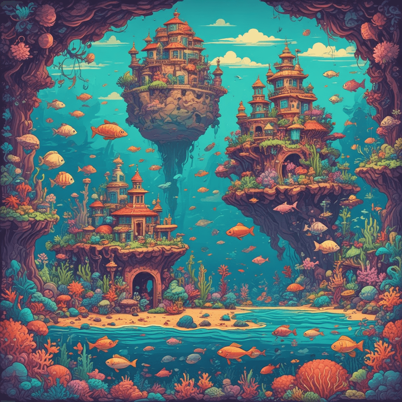 Oceanic Spanish Numbers Quiz game banner