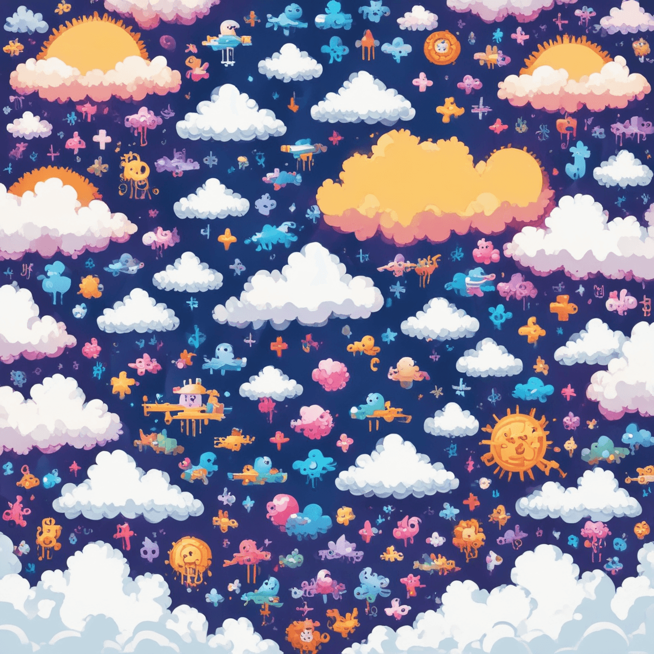 Math Cloud Jump: 6th Grade Edition game banner