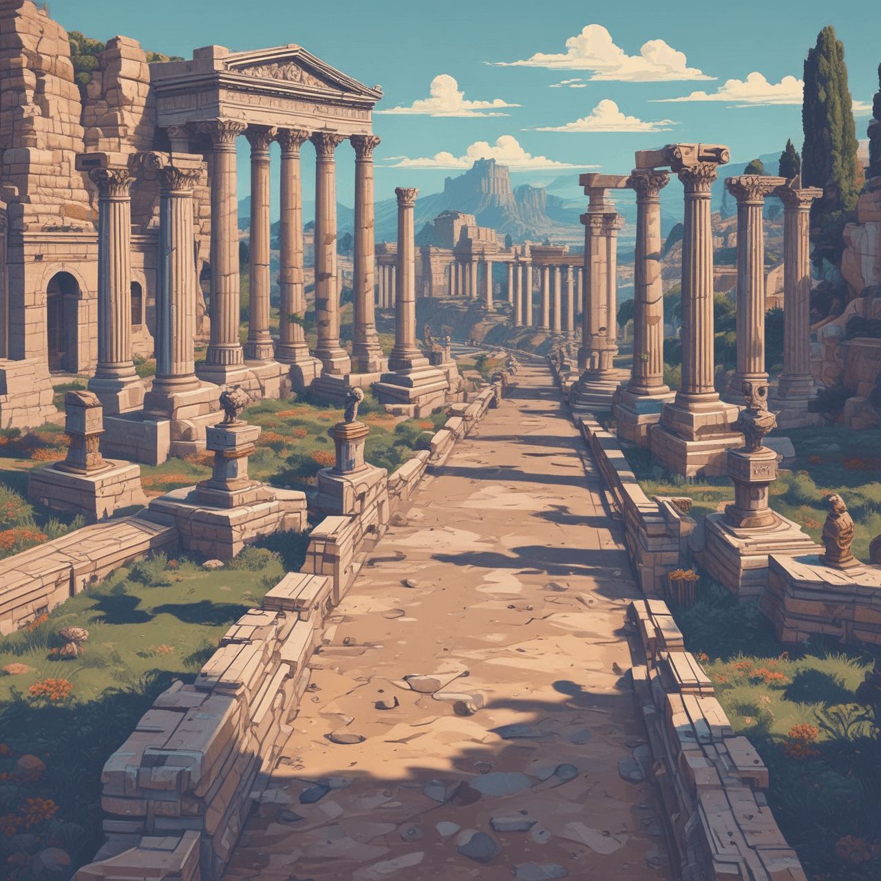 Roman Roads Quiz game banner
