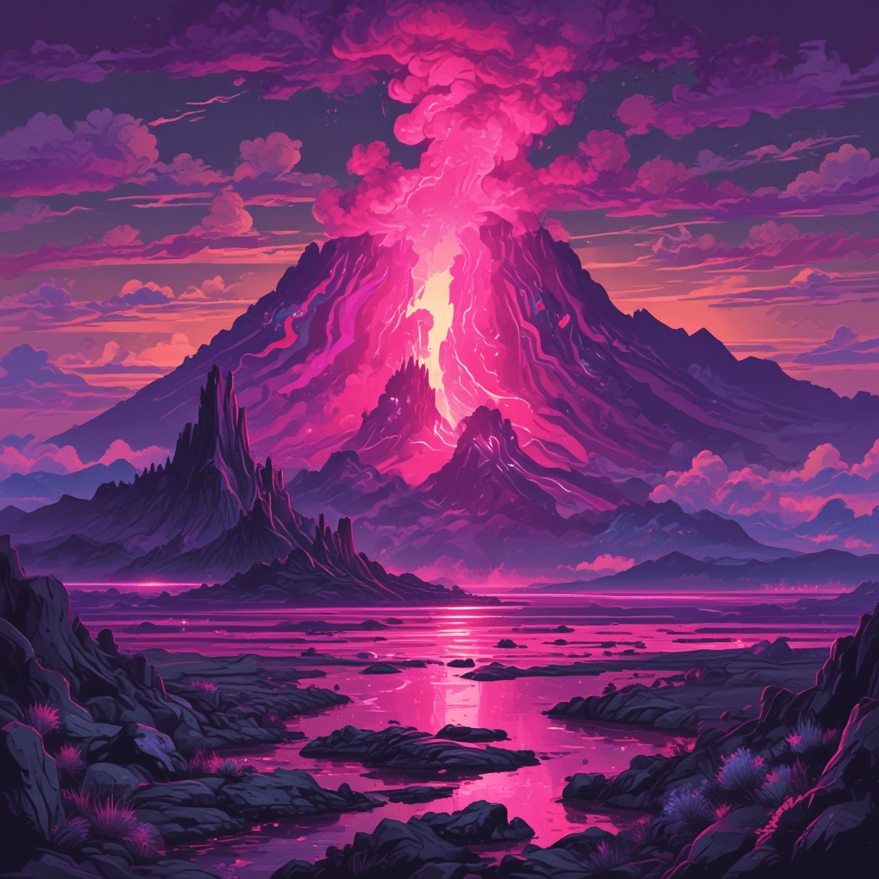 Volcanic Meltdown: Emo Run game banner