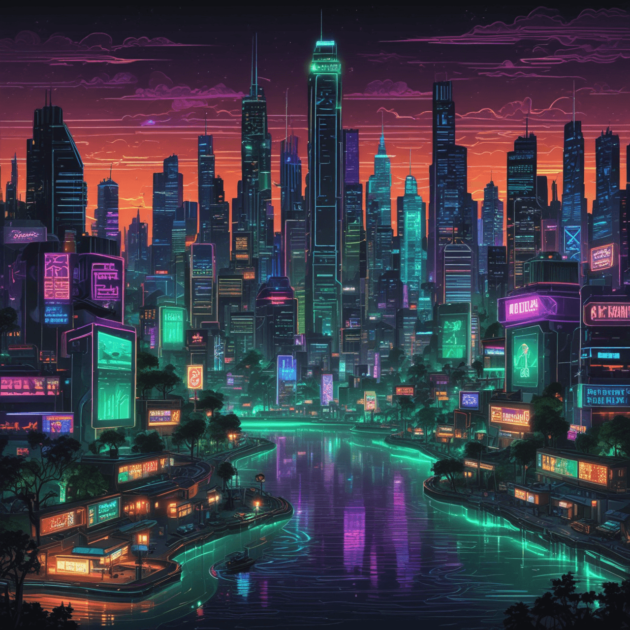 Neon Earth Rescue game banner