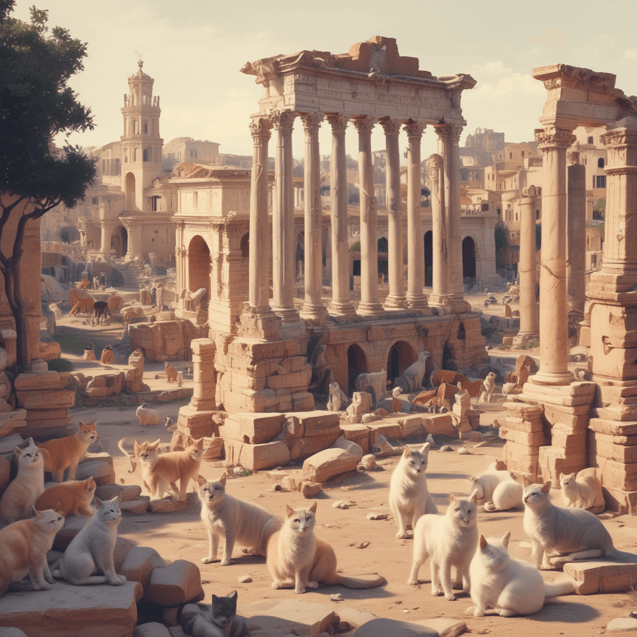 Roman Cat Jump game banner