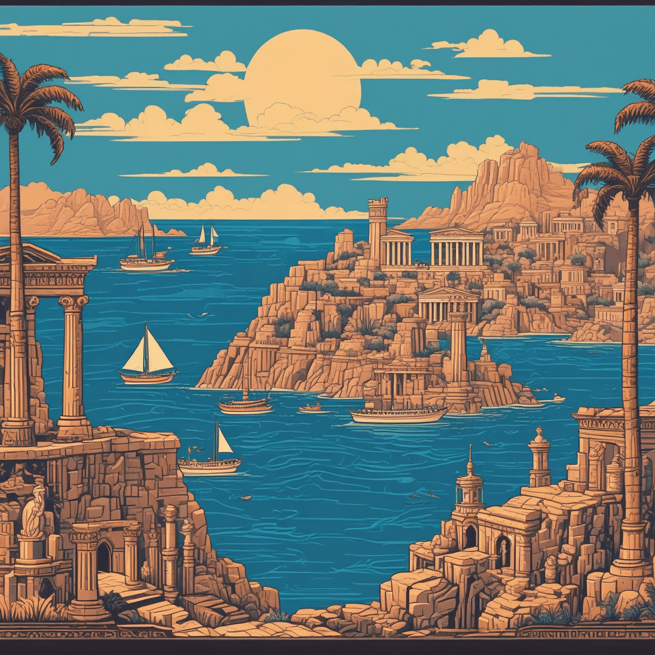 Course sur la Méditerranée Antique game banner