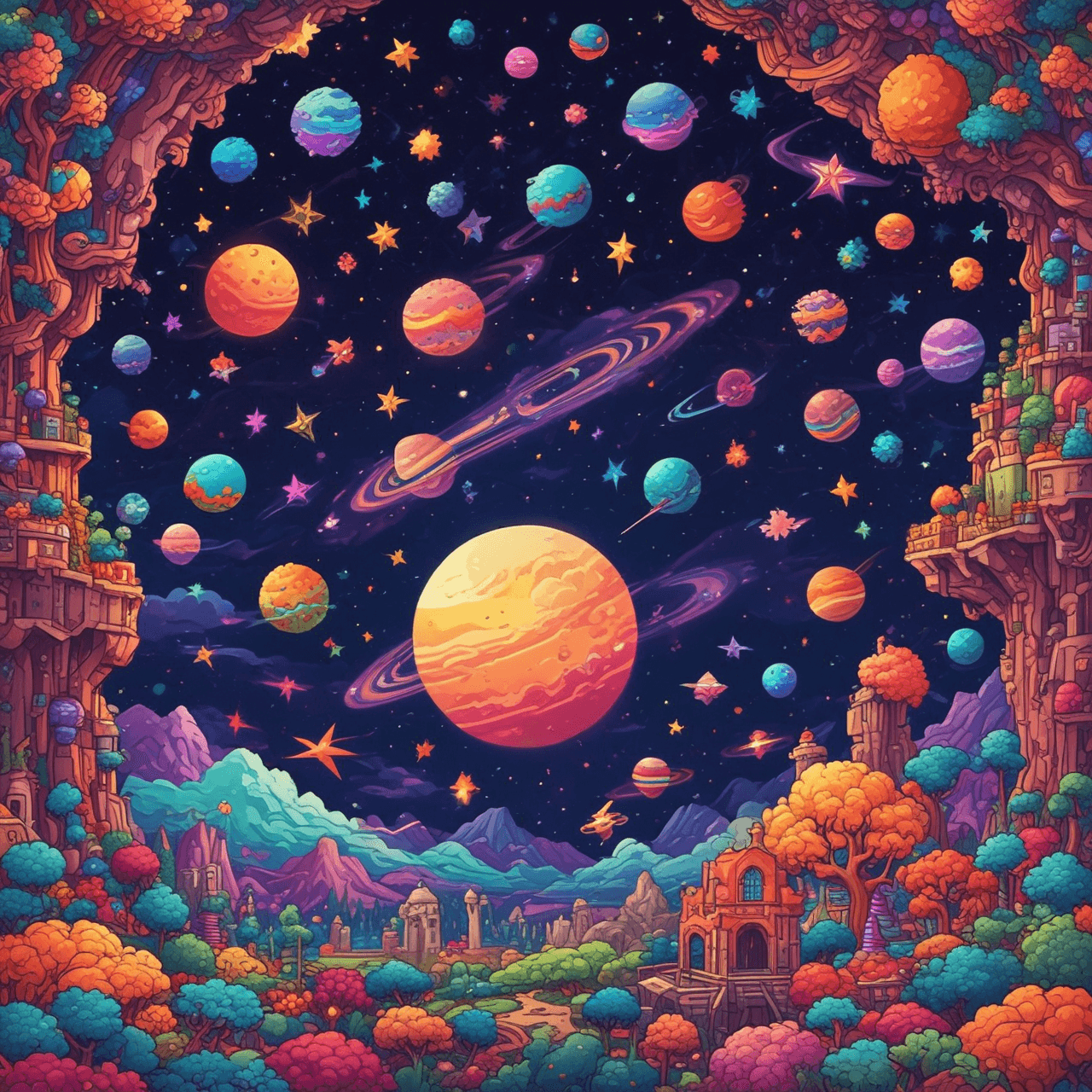 Aventura del Cuestionario Jetpack game banner