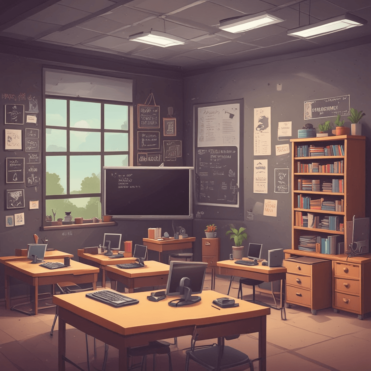 Digital School Defenders game banner