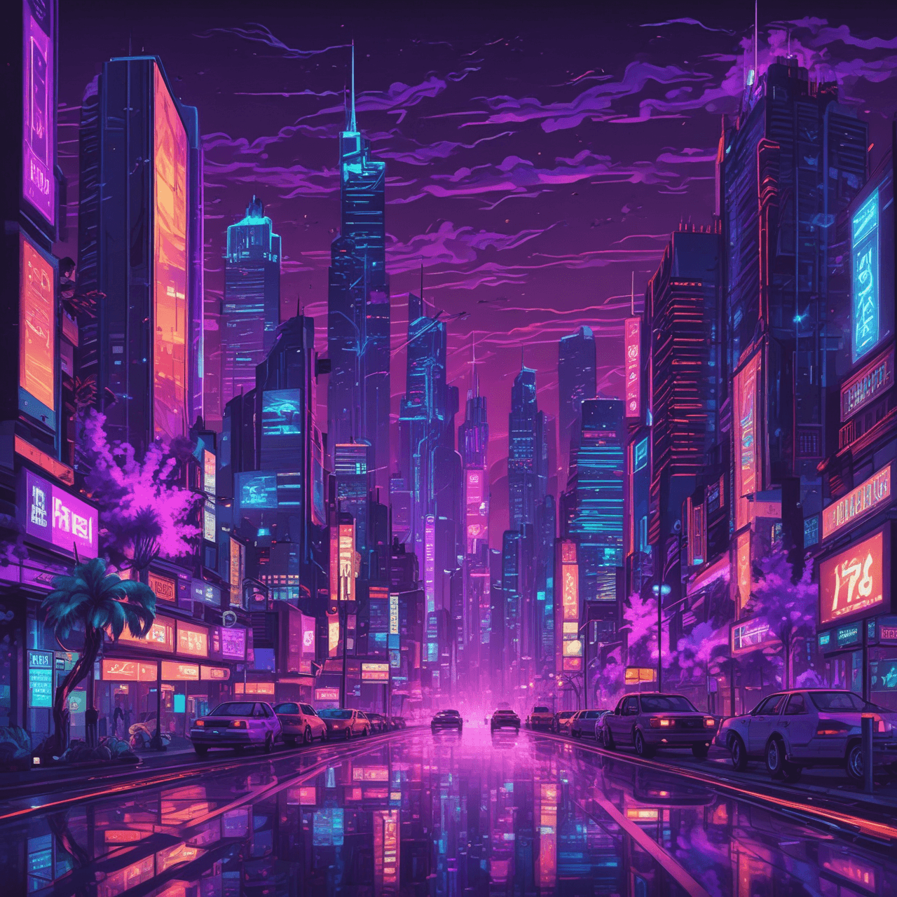 Neon Botanical Race game banner