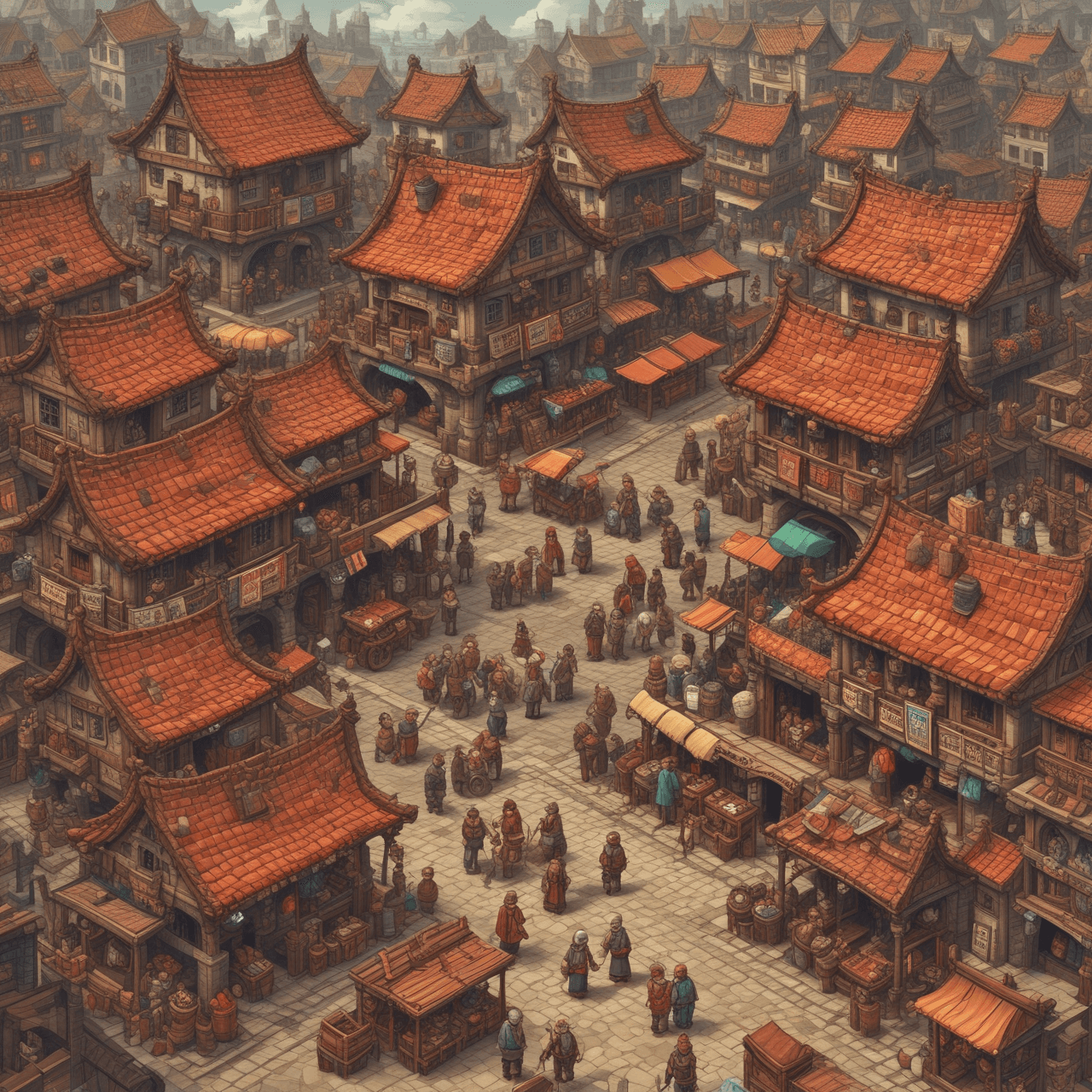 Medieval Market Run game banner