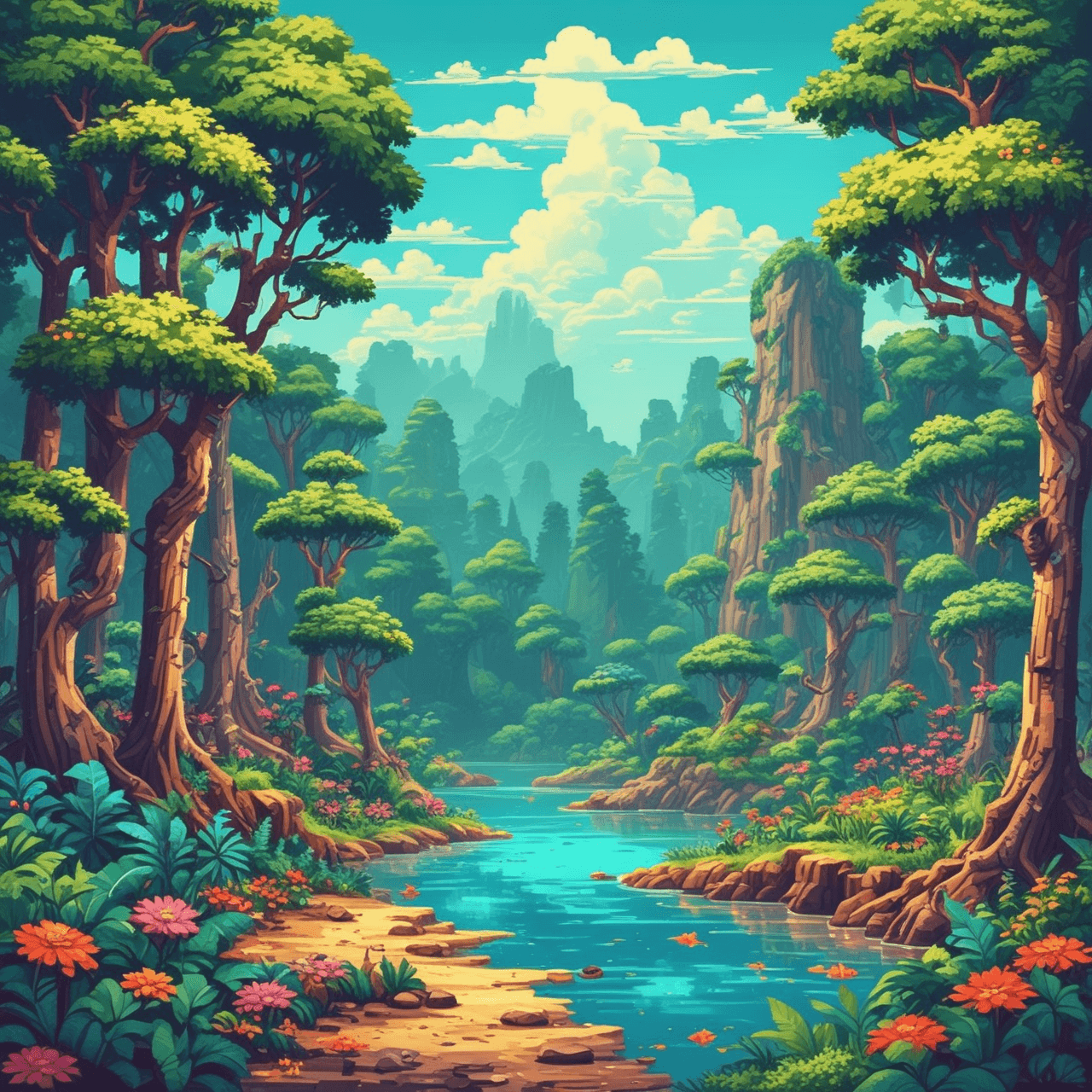 Carrera del Reino Vegetal game banner