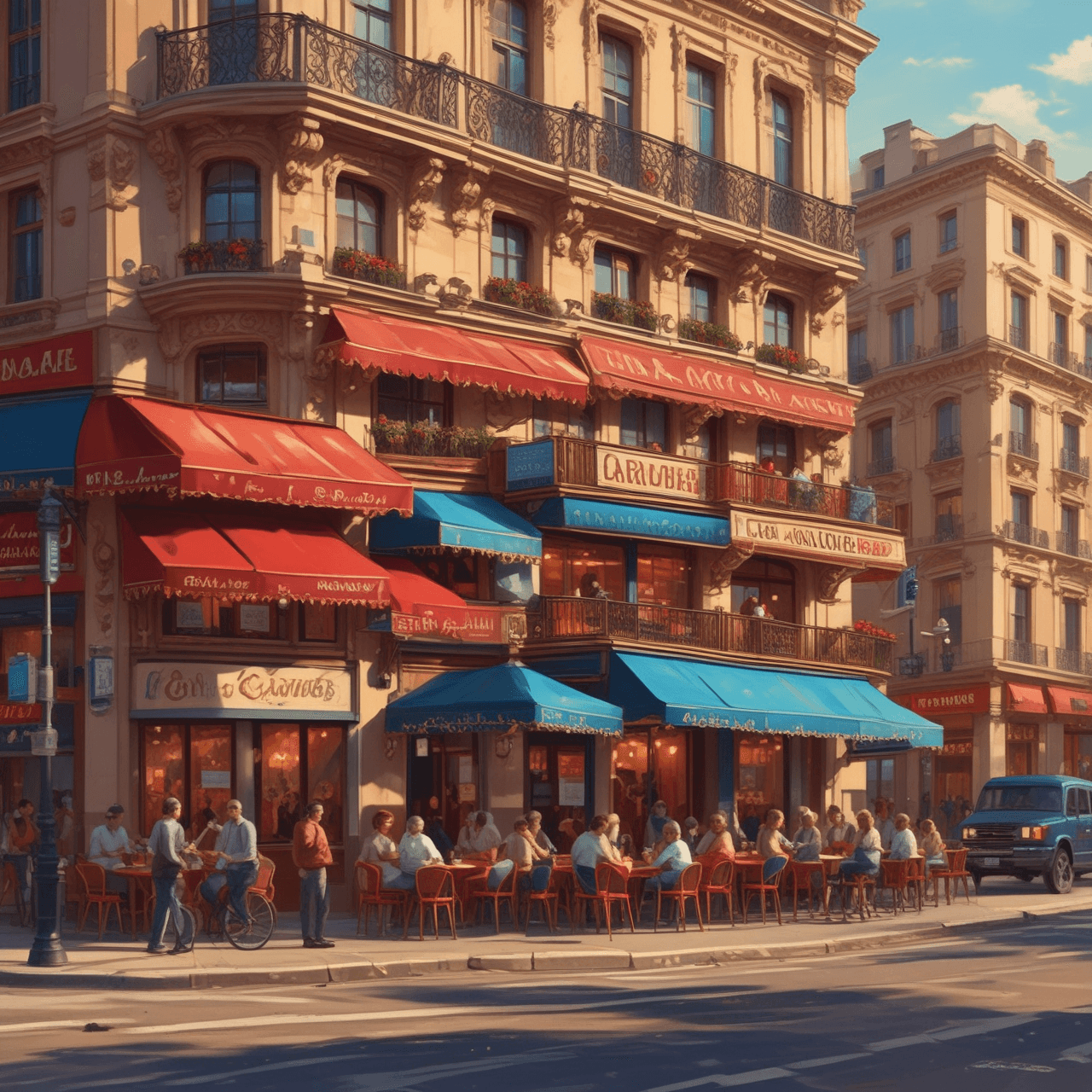 French Café Run game banner