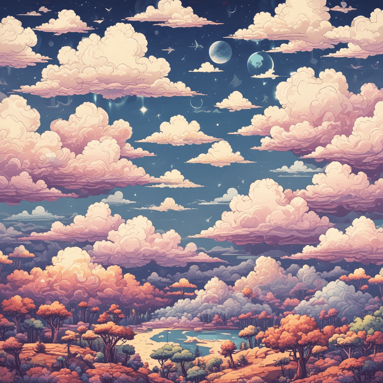 Math Cloud Bridge game banner