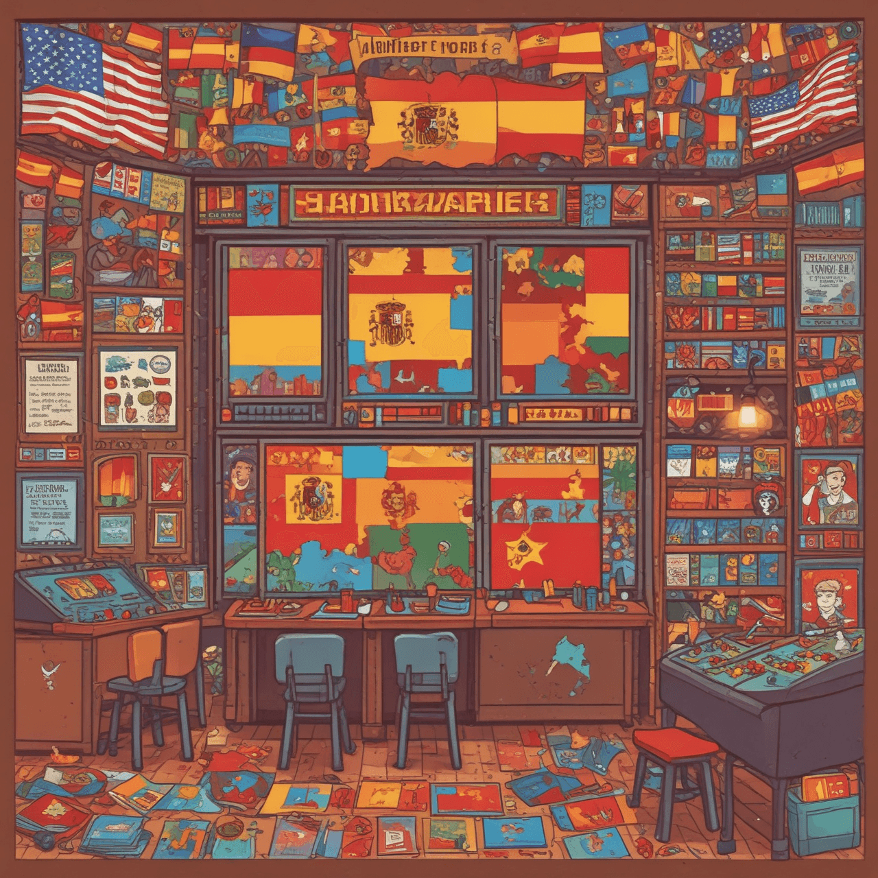 Clase de Español Race game banner