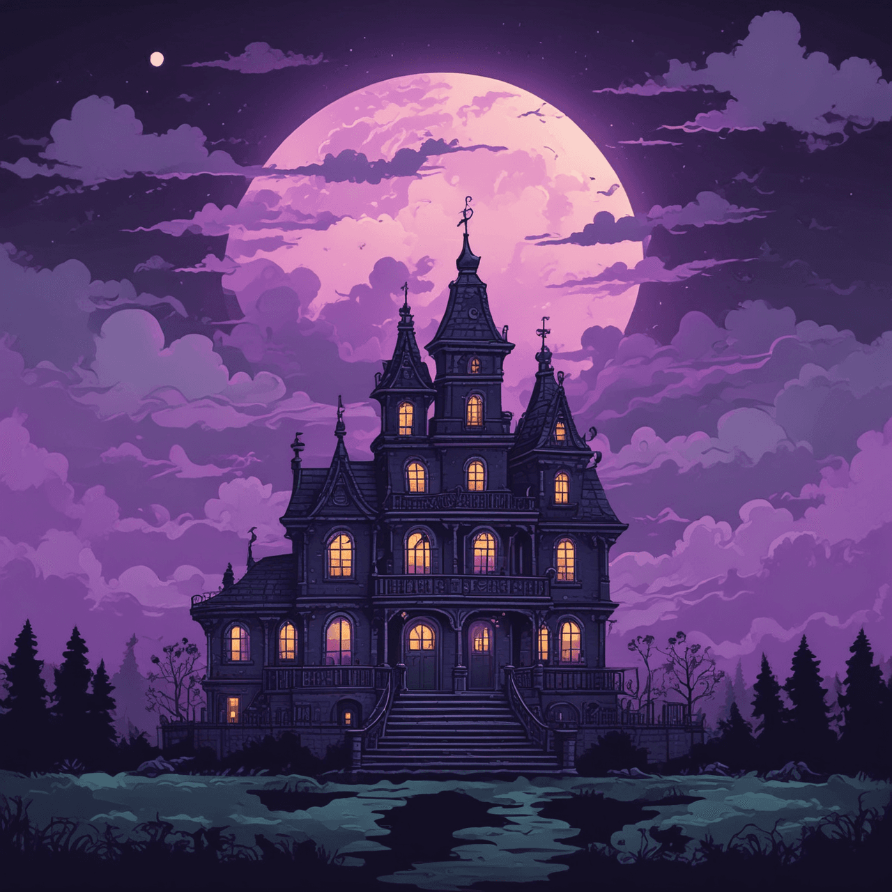Haunted Indices: Cloud Mansion game banner