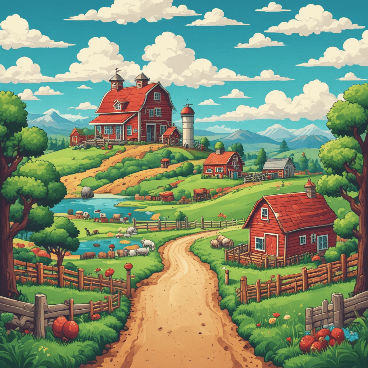 Farm Lingo Rush game banner