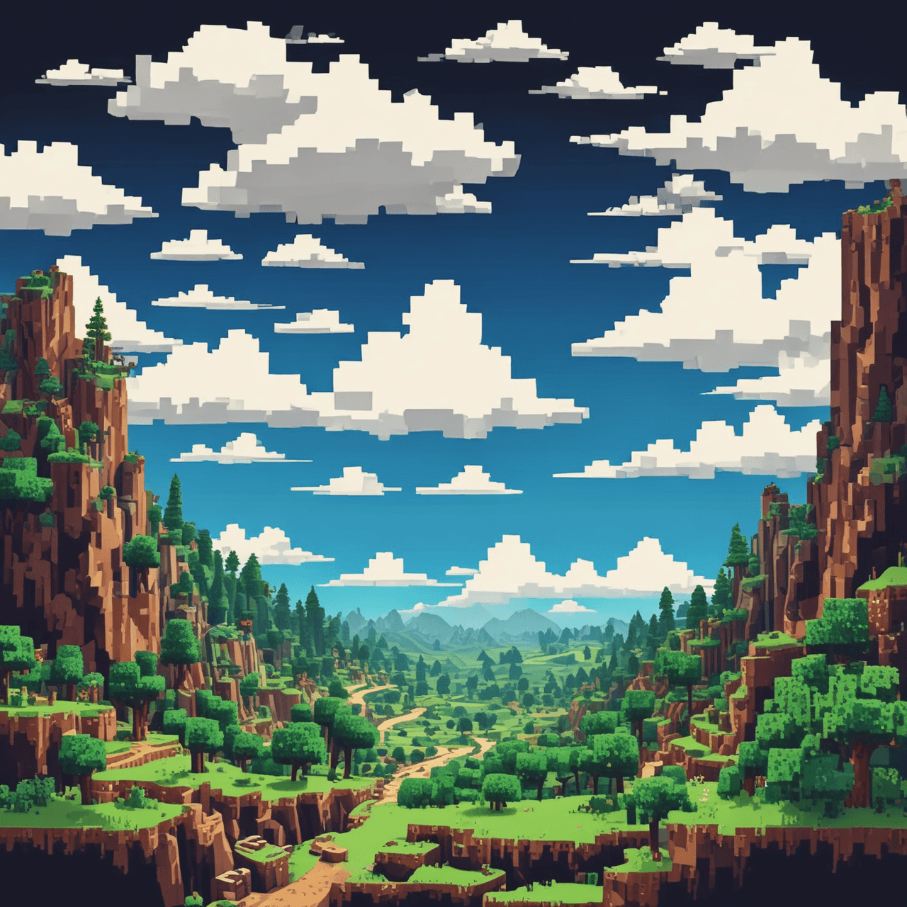 Minecraft Cloud Hop game banner