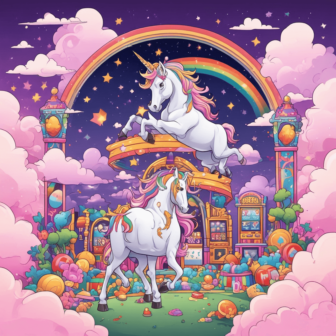 Unicorn Casino Quiz Adventure game banner