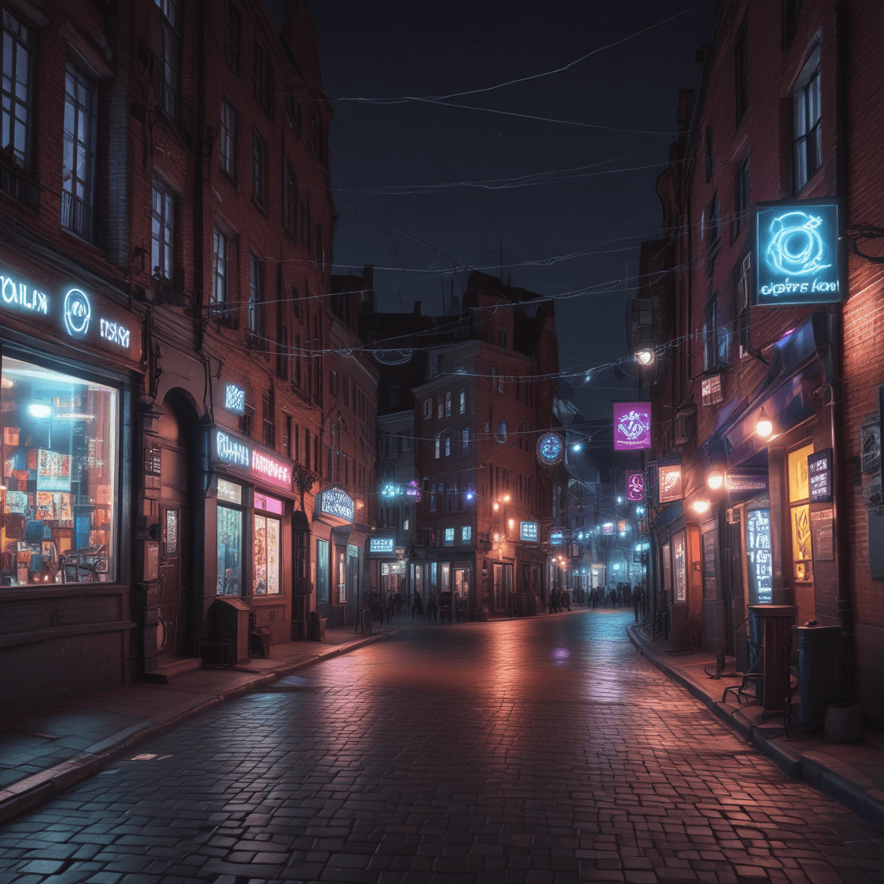 Cyberpunkowy bieg obwodów game banner