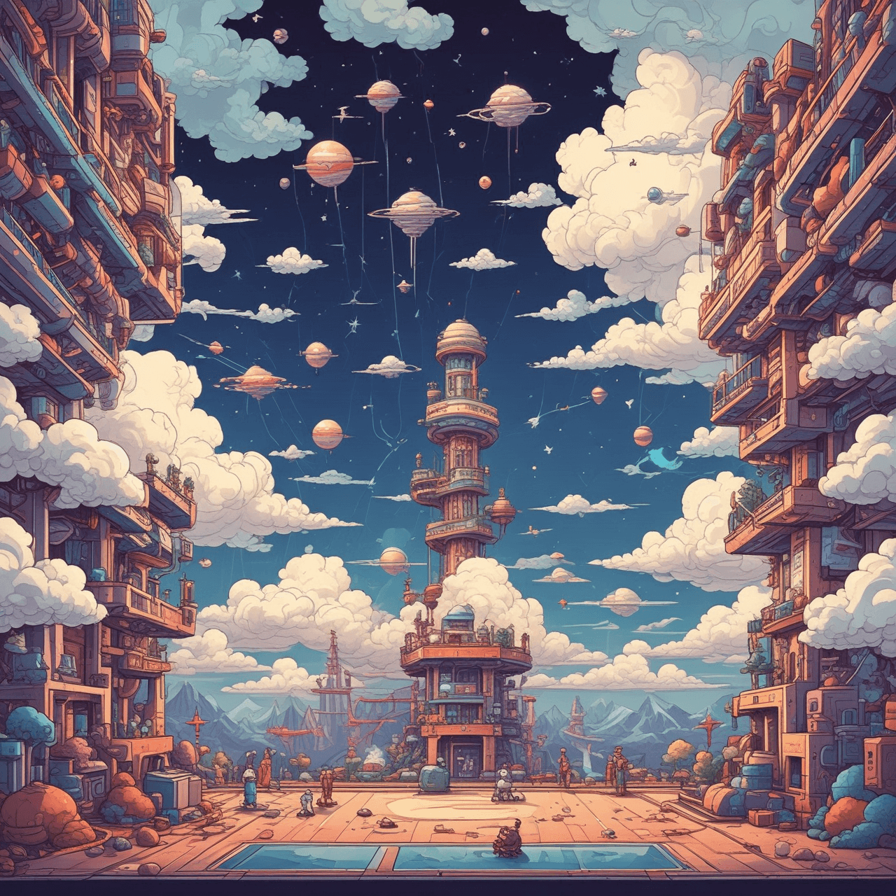 TEAS Science Sky Bridge game banner