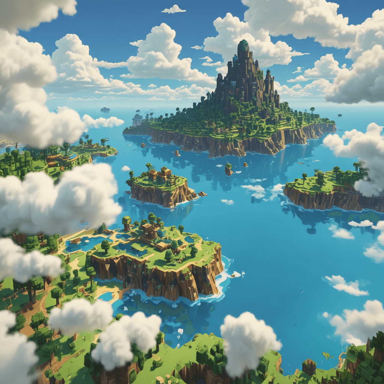 Puente de División en Minecraft game banner