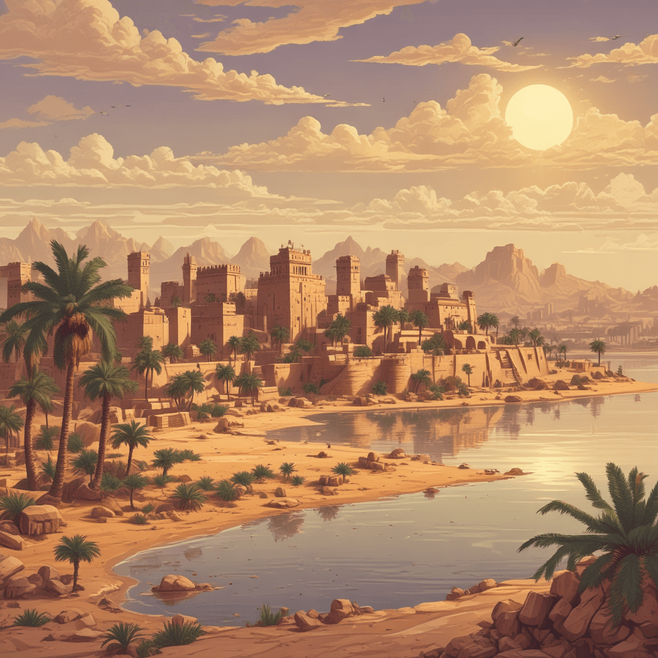 Mesopotamia Quest Run game banner