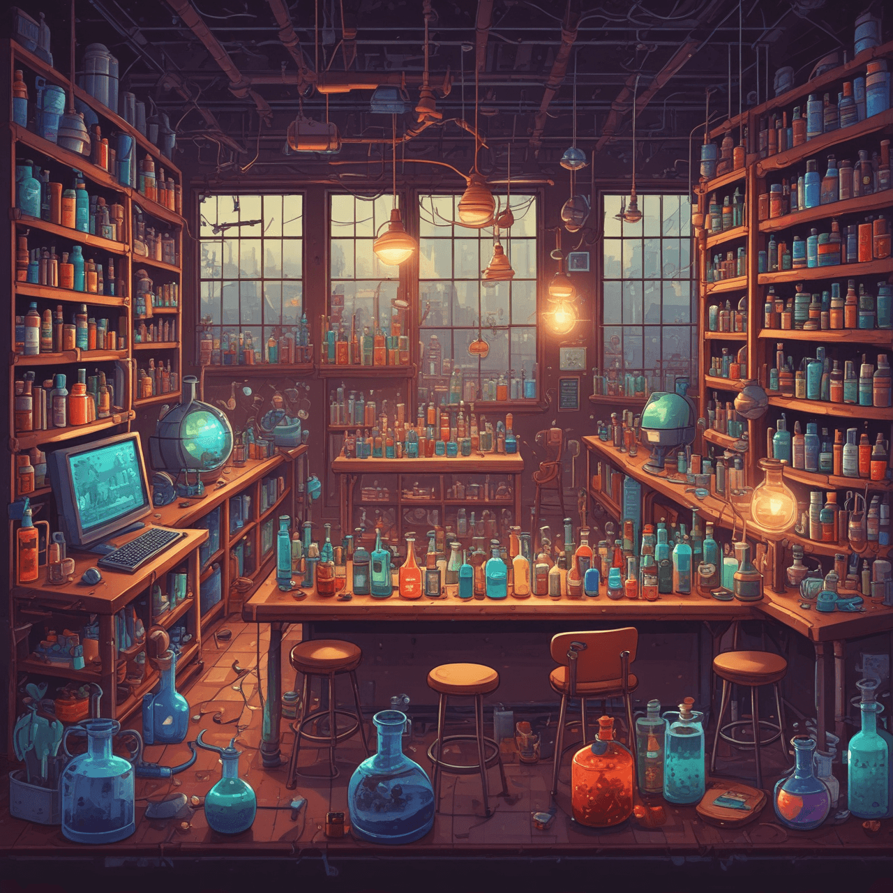 Chemistry Reaction Rush game banner