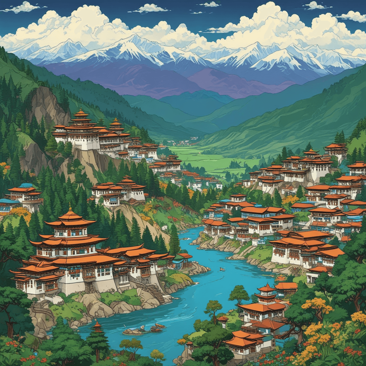 Jetpack Quiz Adventure: Bhutan game banner