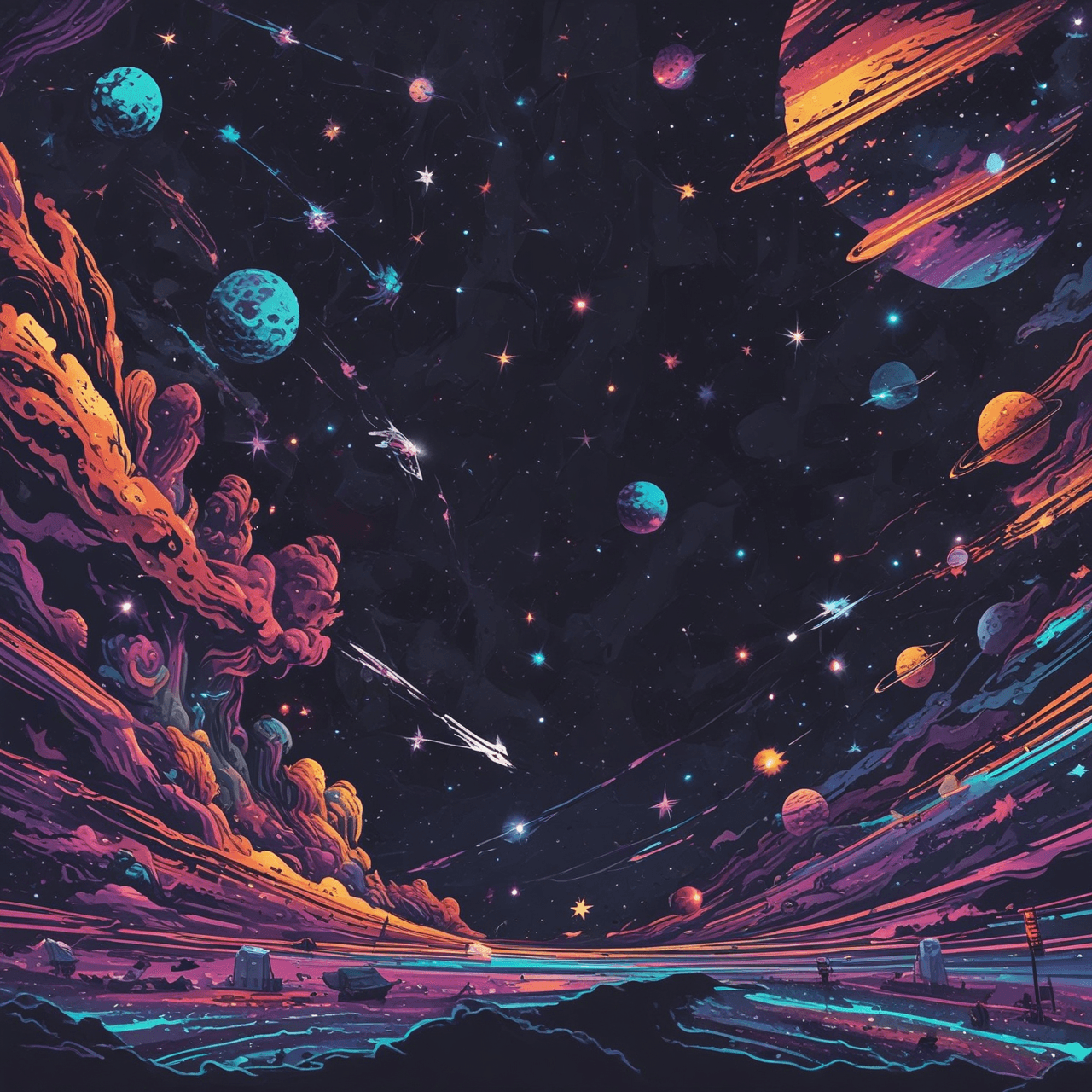 Space Invaders Trivia game banner