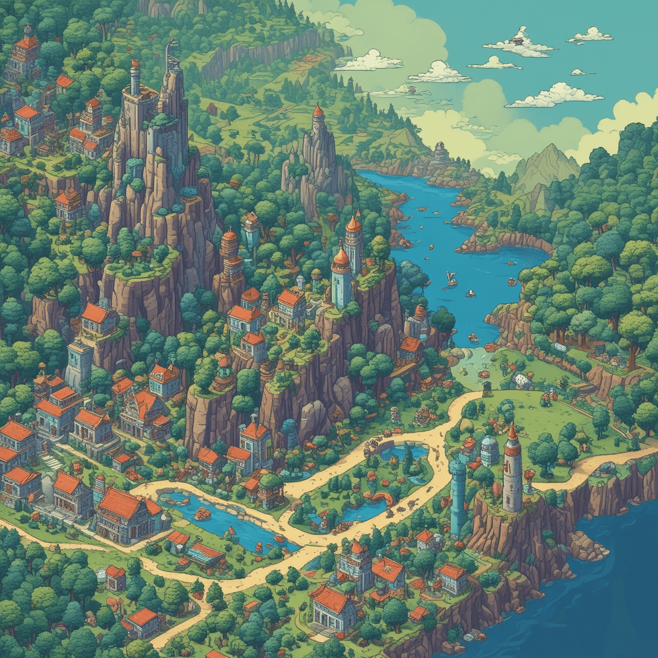 Landen Race Quiz game banner