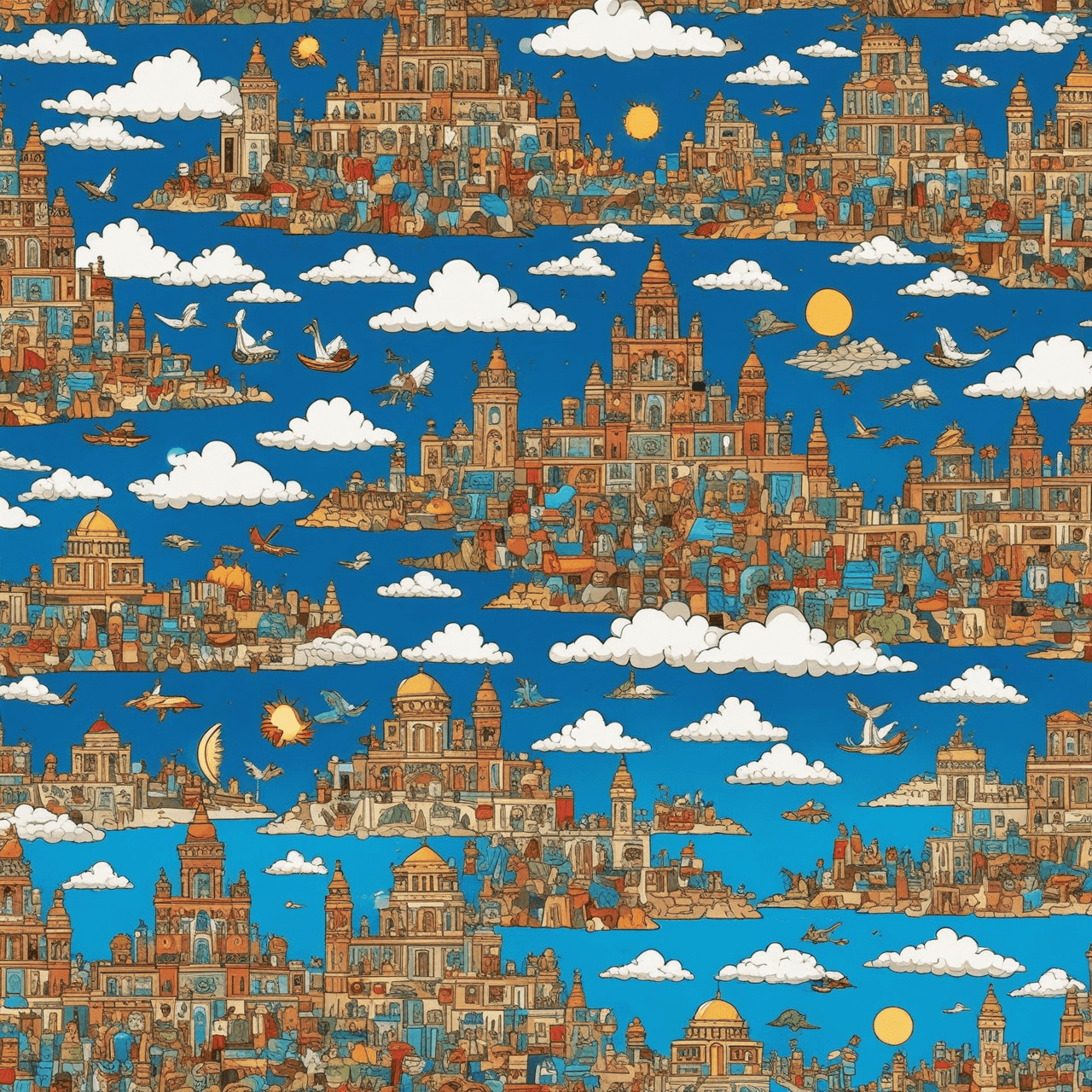 6th Grade History Cloud Bridge game banner