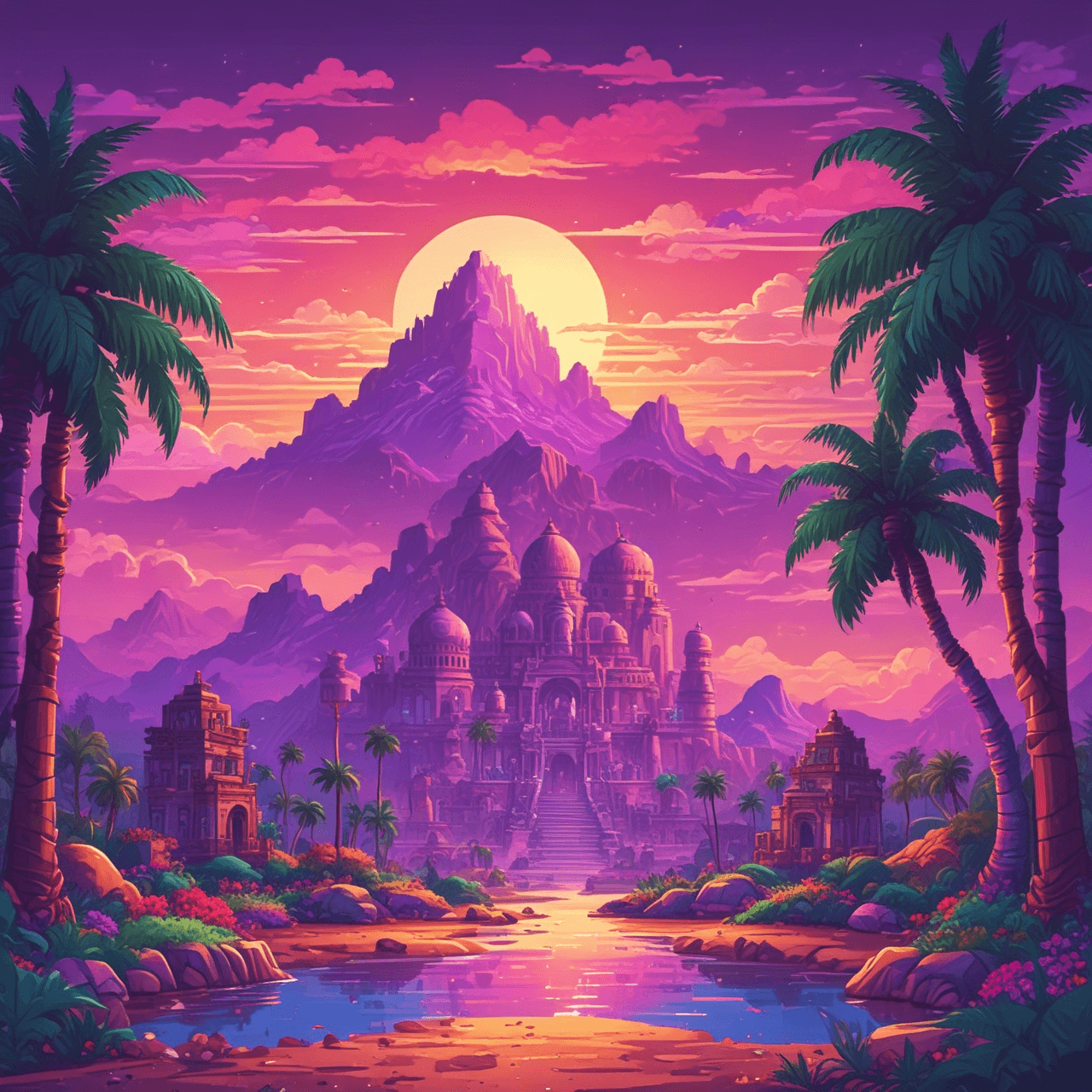 Ancient India Rainbow Run game banner