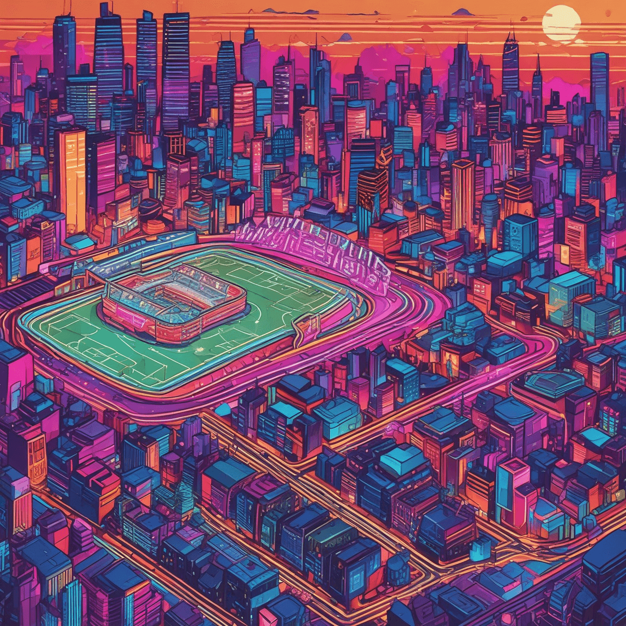 Neon Soccer Jump game banner