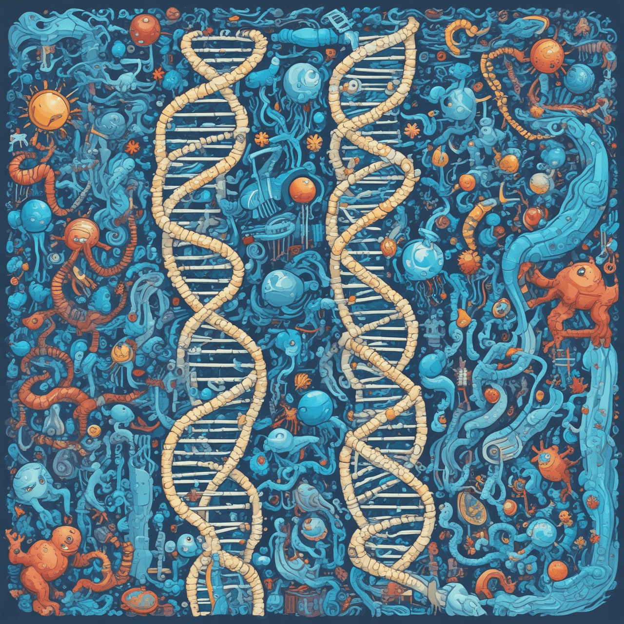 DNA Replikations-Quizlauf game banner