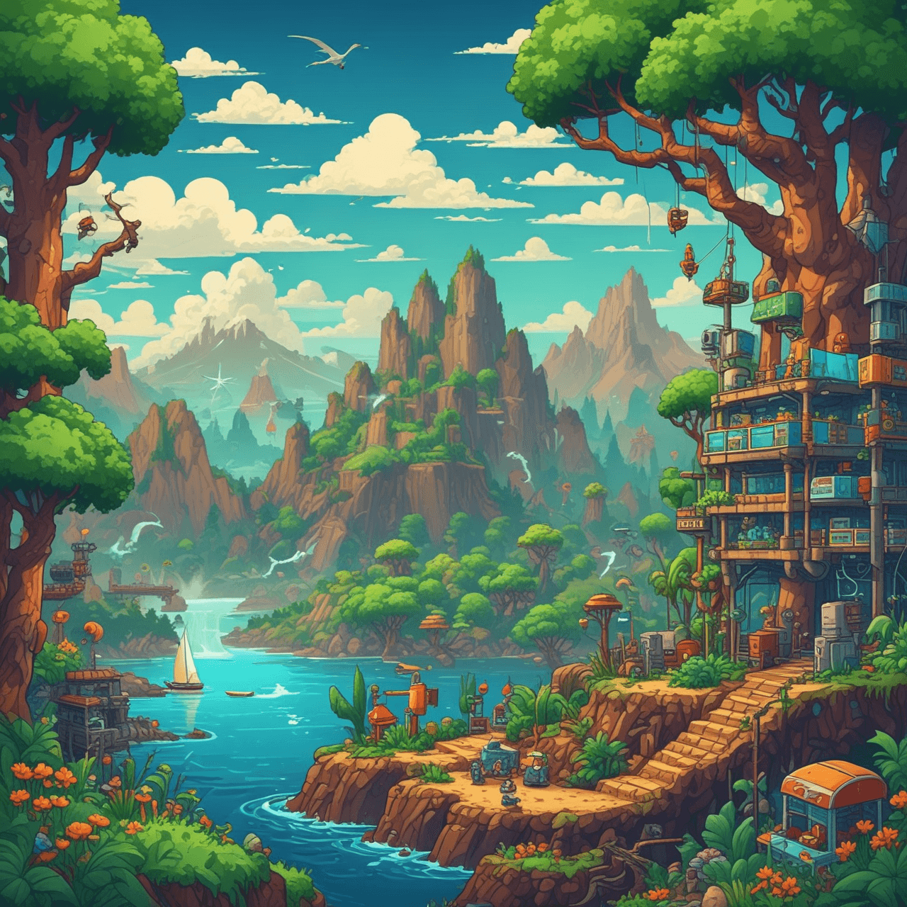 Carbon Cycle Runner game banner