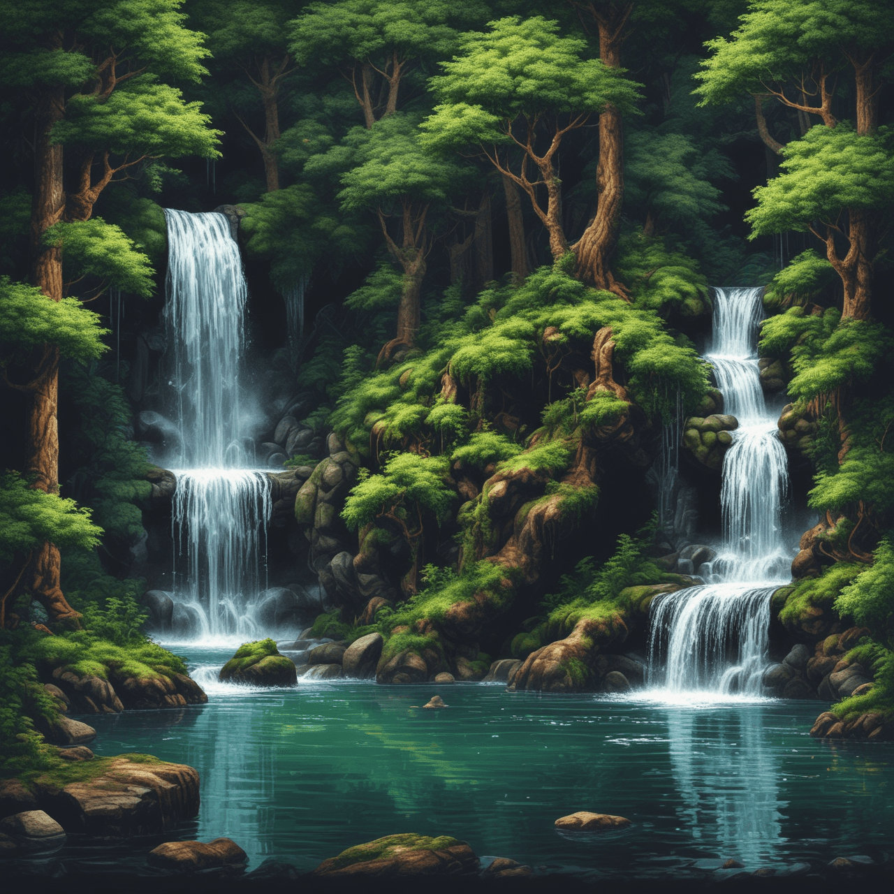 Waterfall Rush game banner