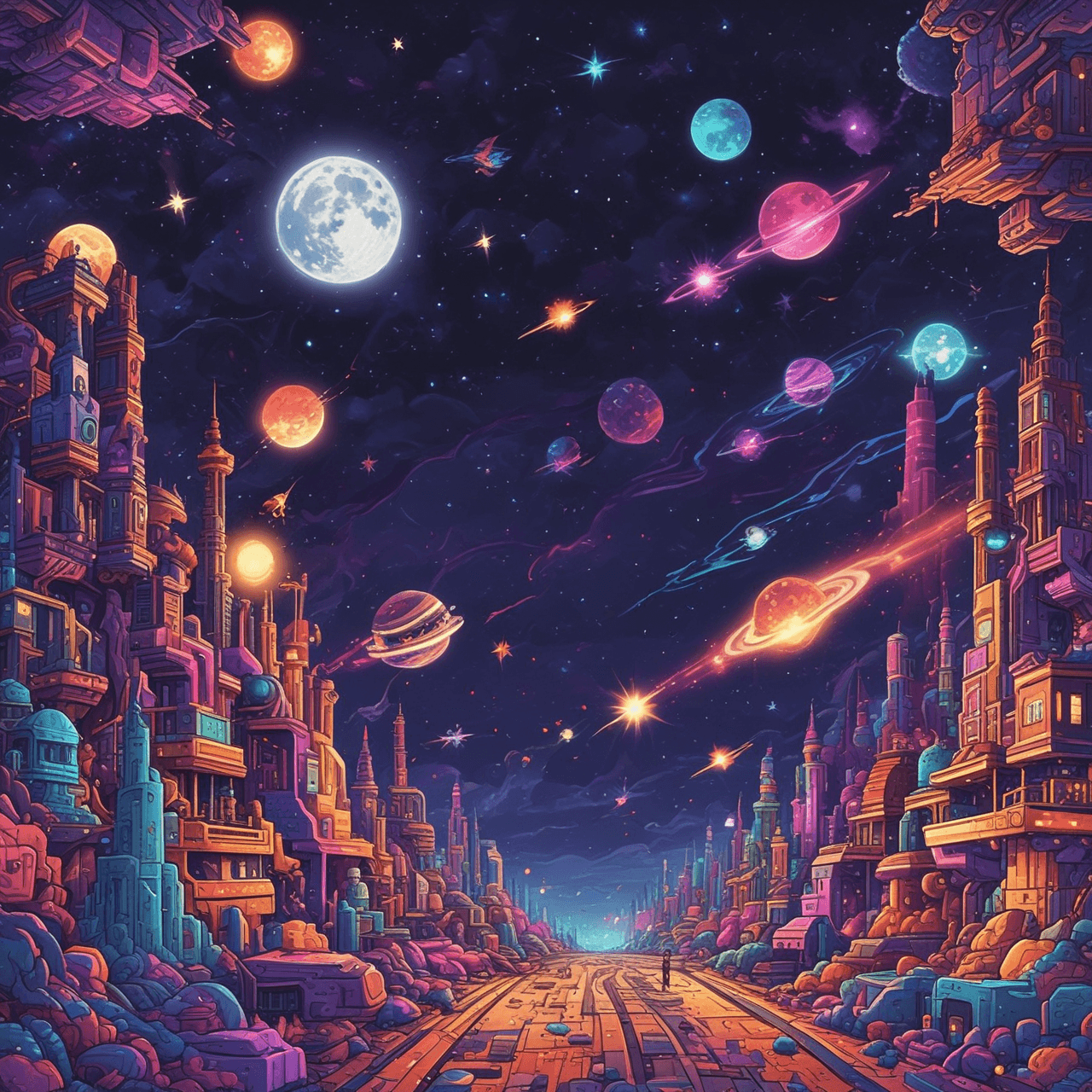 Galaxie-Quiz-Run game banner