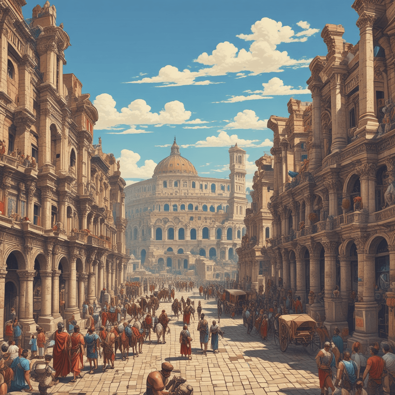 Roman Road Race Quiz game banner