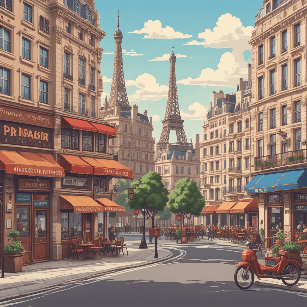 Adjective Dash: Paris Edition game banner