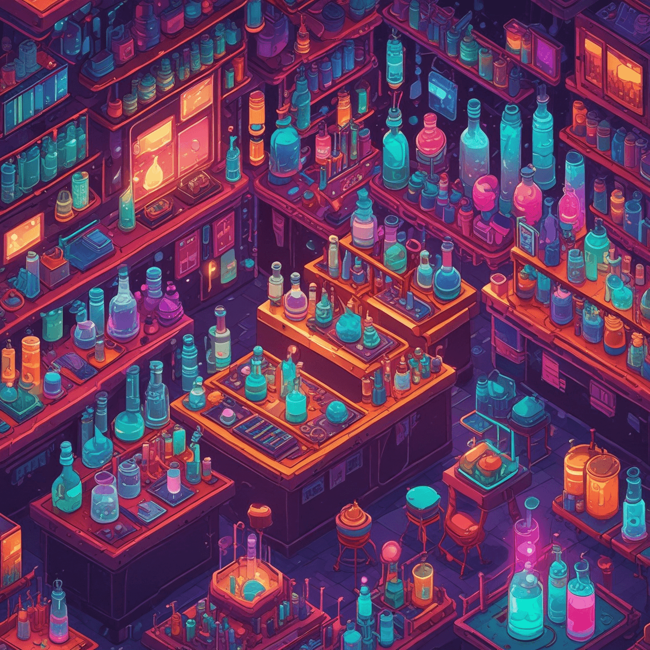 Chemical Reactions Run game banner