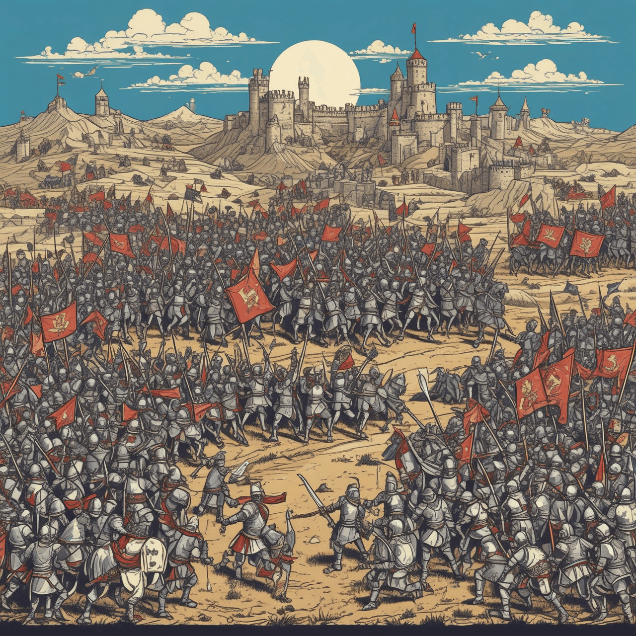 Jetpack Quiz Adventure: מסעות הצלב game banner