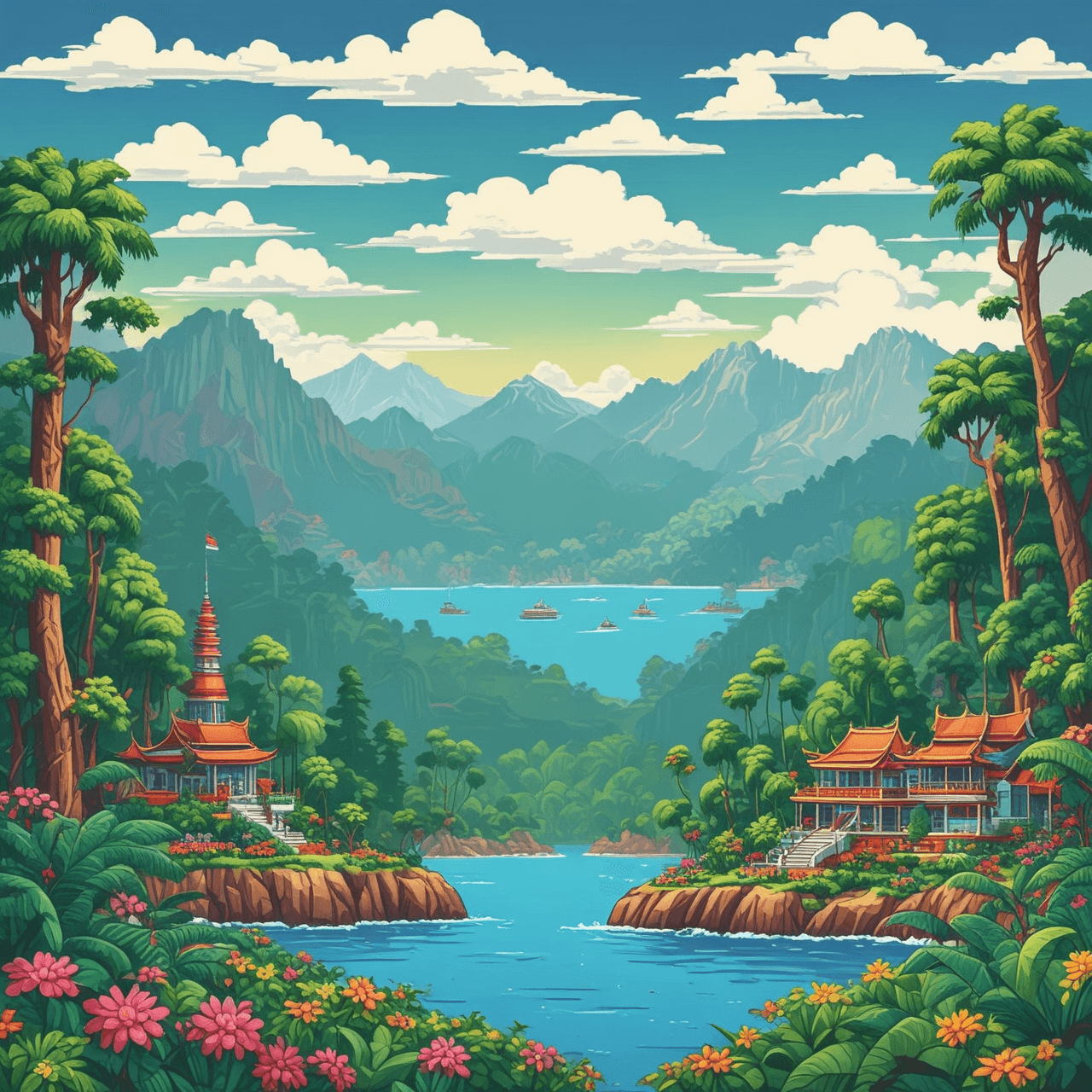 Jetpack Quiz Adventure: Geografi Malaysia game banner